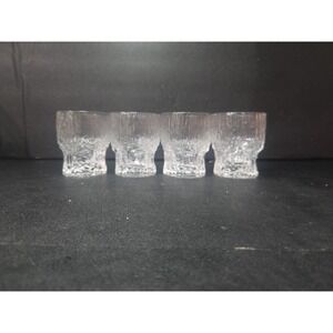 Iittala Finland Aslak Cocktail Glasses, Tapio Wirkkala, Set of 4, Bar Glasses